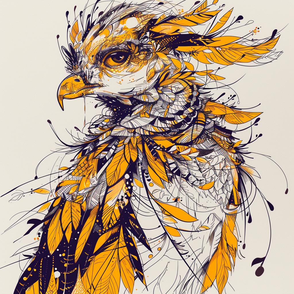 illustration  owl  feathers  fantastical  mythical  creative  unique  bird  artistic  nature 952547