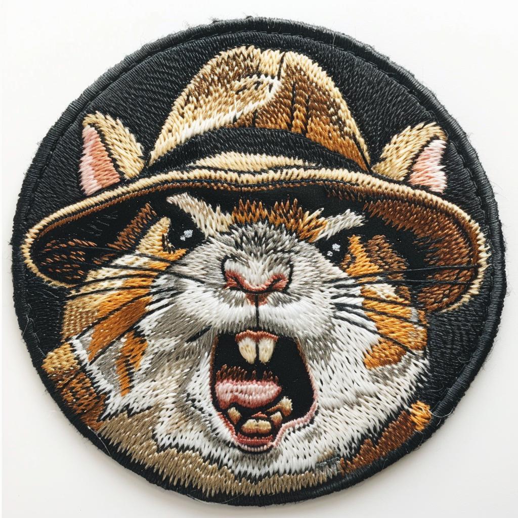 patch  hamster  angry  chenille  streetwear  stitches  minimal  contrasting  culture  design 954986