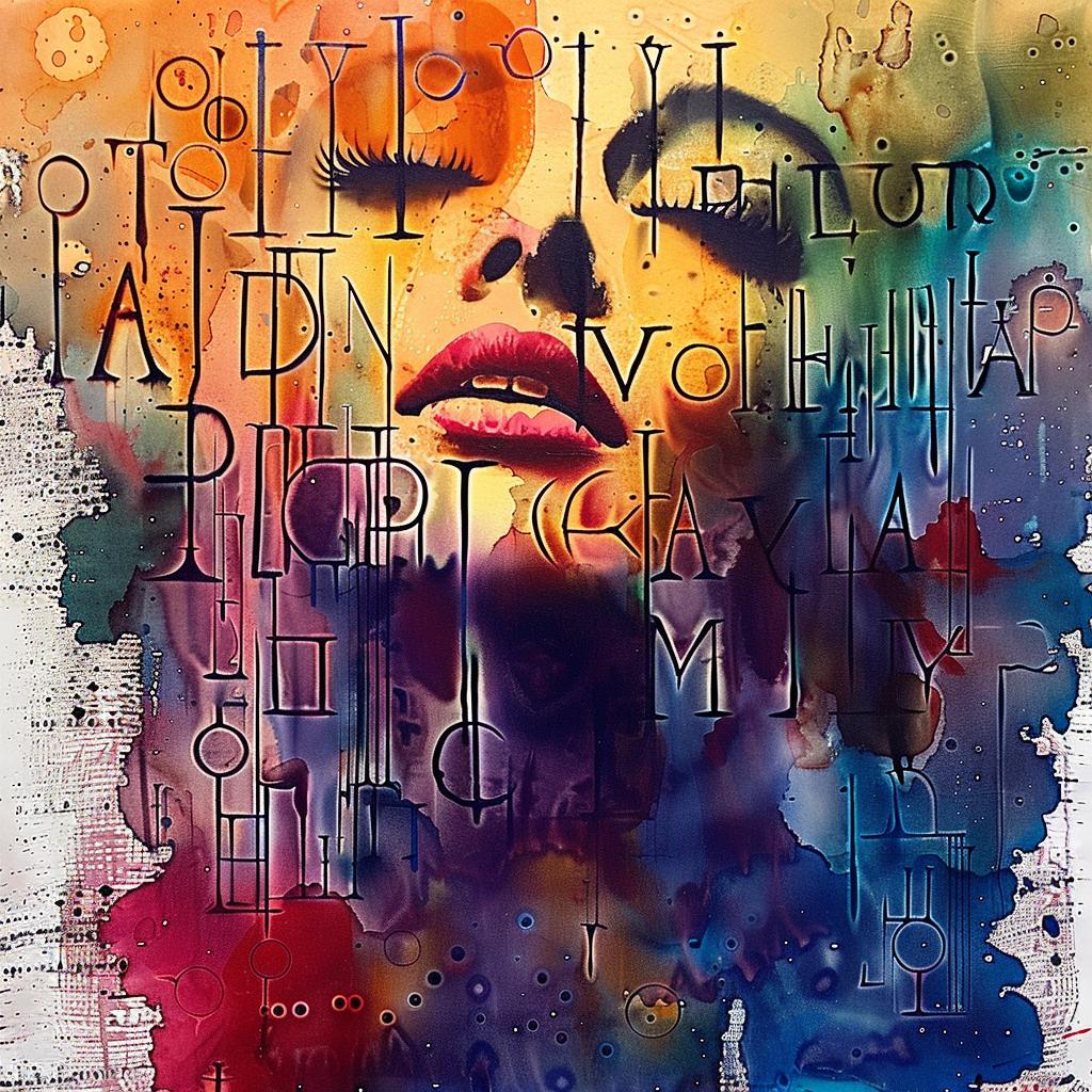 woman  face  colorful  letters  typography  art  modern  portrait  expression  creative 950776