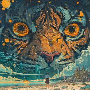 tigers  creatures  ominous  occult  simon  stalenhag  jack  kirby  artnouveau  pointillism 1077064