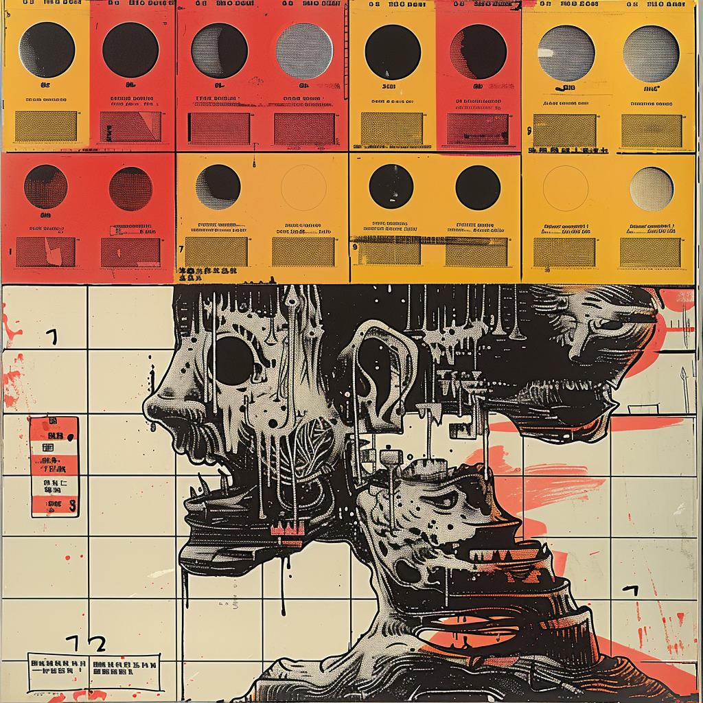 skull  face  poster  collage  creative  surreal  art  design  visual  Toshio 960195