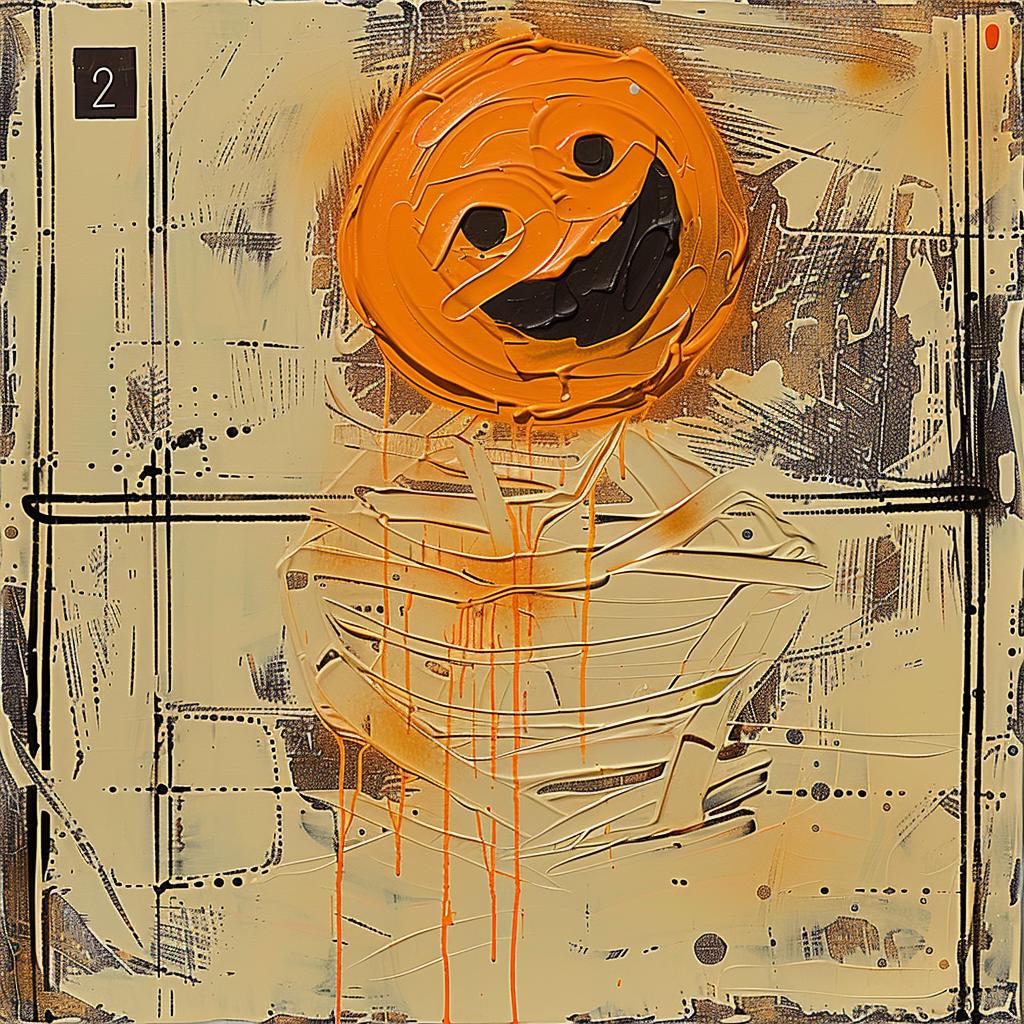 painting  pumpkin  smile  orange  whimsical  vibrant  artistic  colorful  joyful  fall 951315