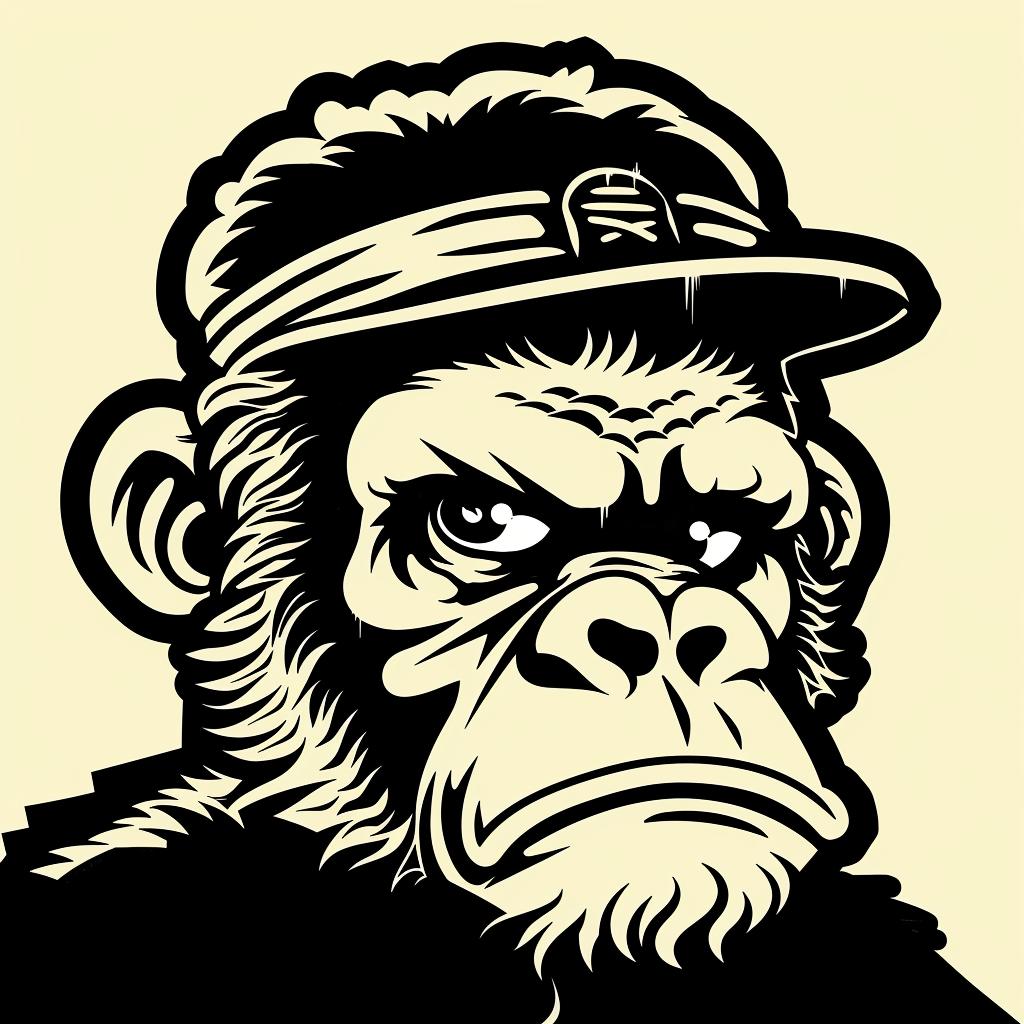 monkey  cap  vector  illustration  colorful  playful  funny  cartoon  animal  art 939925