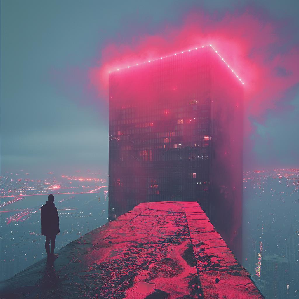 photo  cyborg  skyscraper  surreal  lighting  glow  volumetric  colors  natural  double 1029543