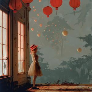 girl  dress  window  red  lanterns  photography  Holly Andres  Richard Avedon  artistic  stylized 1063517