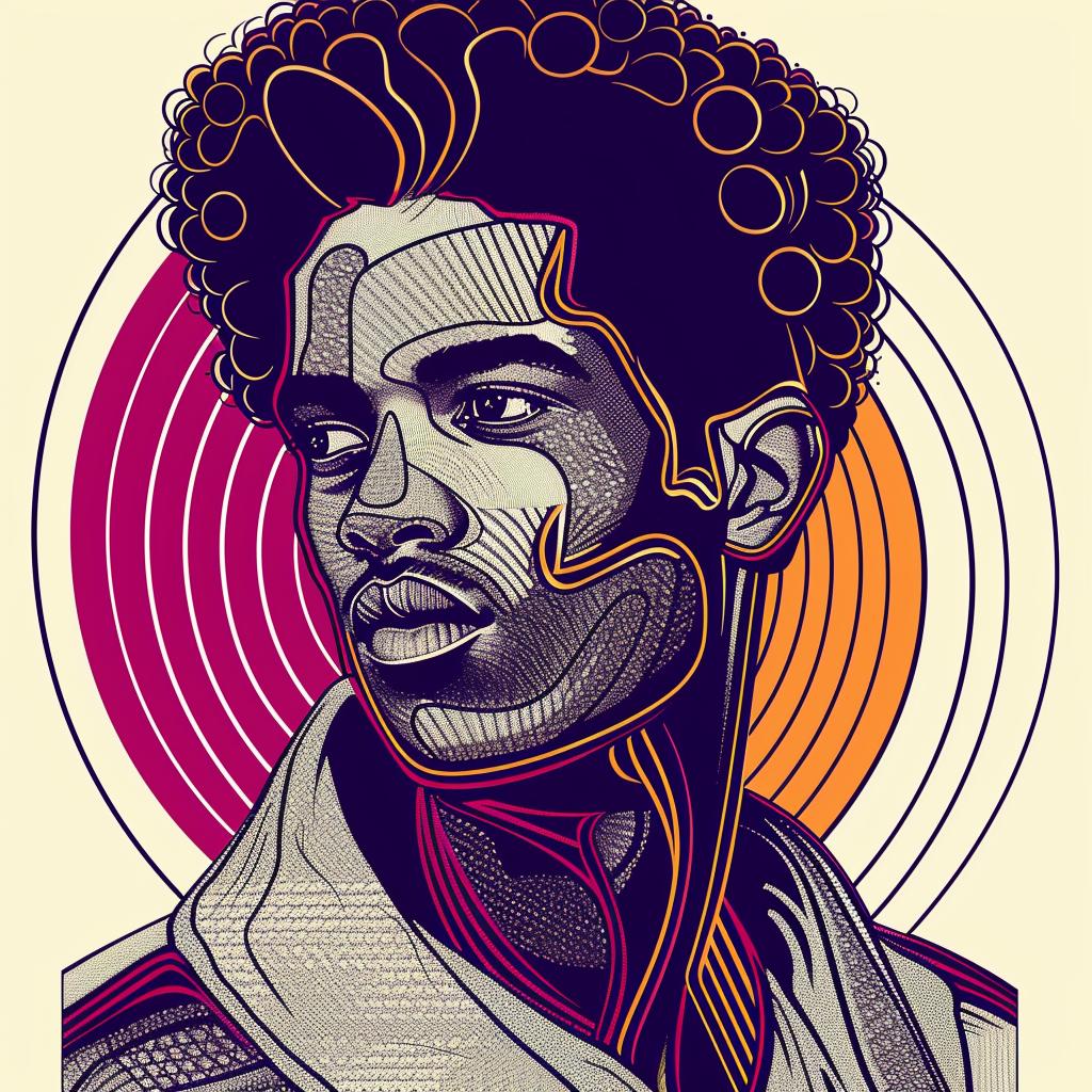 Pop  Art  man  colorful  curly  hair  design  graphic  vibrant  white 937608
