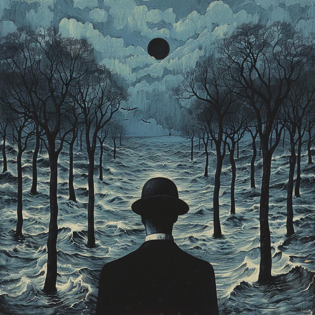 album  art  horror  man  river  Sandy  Skoglund  Risograph  surreal  depiction 1026371