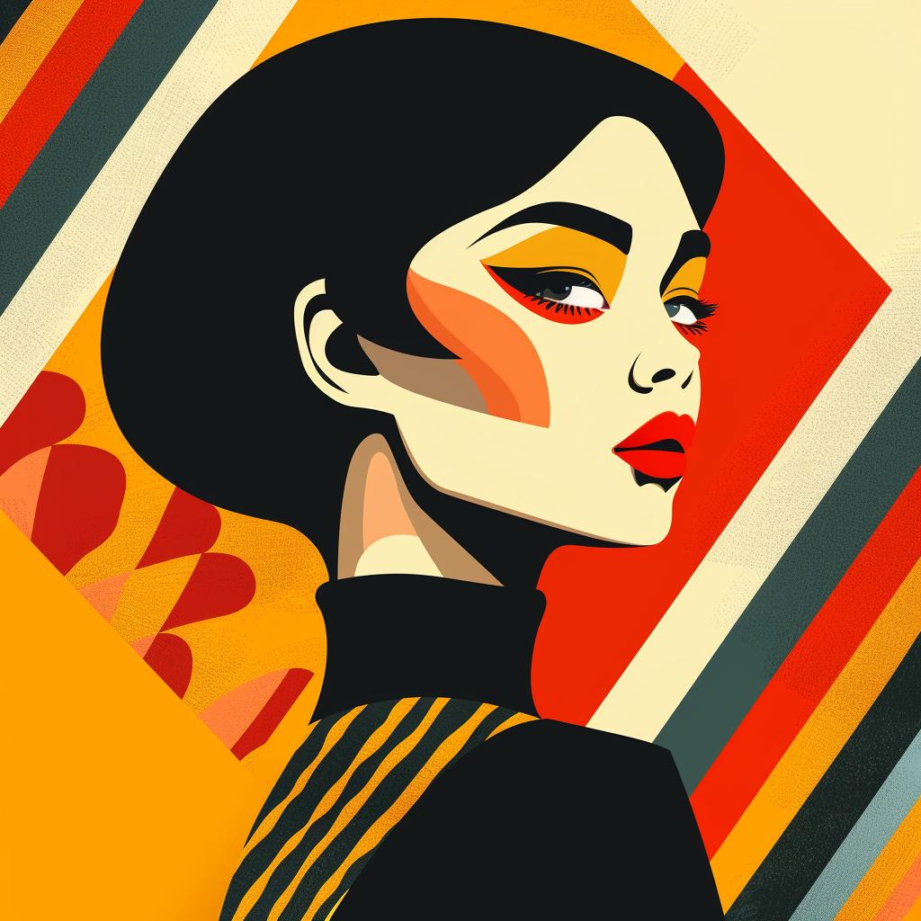 abstract  art  illustration  minimalist  portrait  elegance  geometric  colors  modern  woman 929382