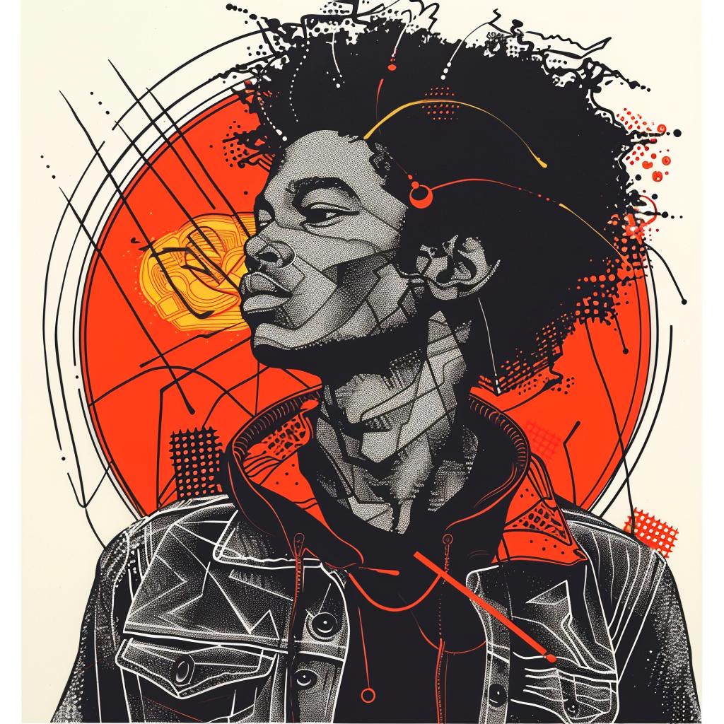 PopArt  man  african-american  highlight  afro  poster  graphic  vibrant  portrait  simple 937954