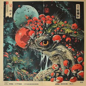surreal  dragon  mushrooms  asian  fantasy  artwork  colorful  symbolist  creative  design 1078541