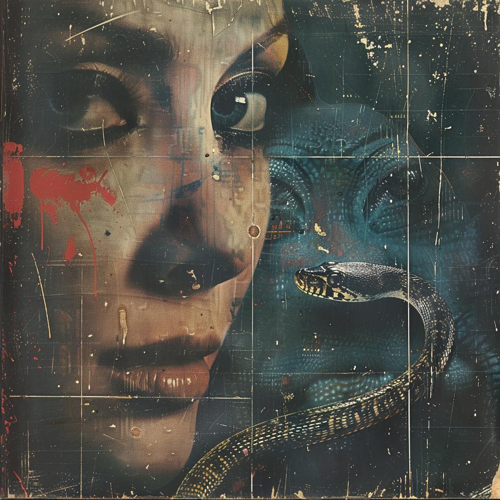 woman  snake  face  abstract  painting  album  Bauhaus  art  surreal  emotion 964407