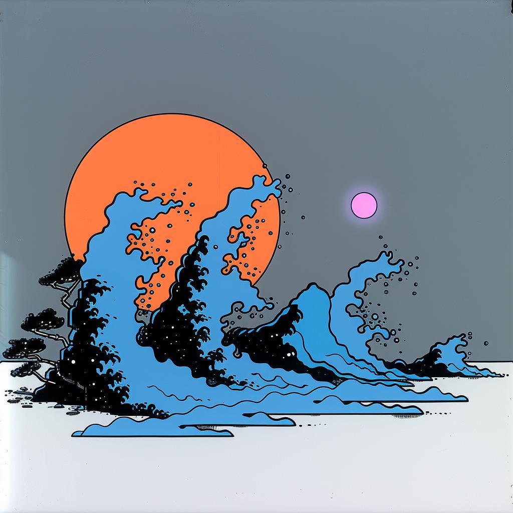 Great  Wave  Kanagawa  iPad  case  Japanese  art  wave  blue  design 941797