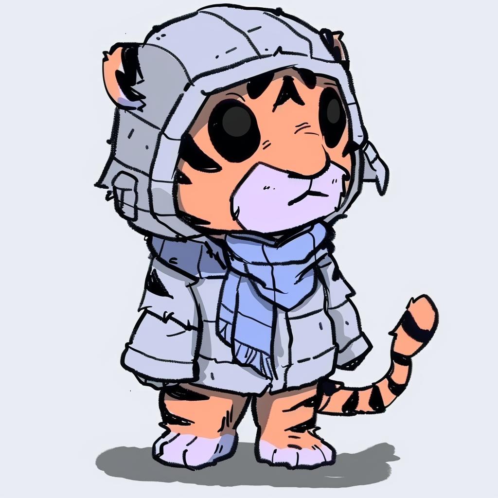 kawaii  tiger  cartoon  street  culture  minimal  knit  cap  adorable  cute 955959