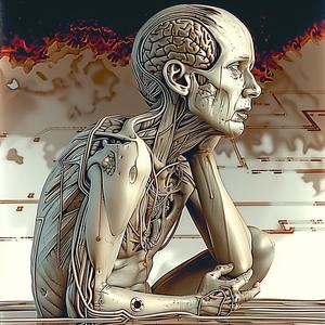 man  bench  digital  painting  sitting  portrait  urban  mood  expression  art 1038755