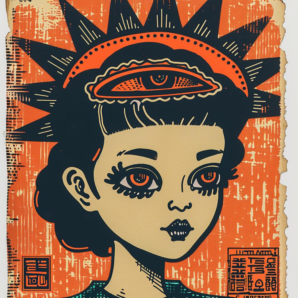 Bauhaus  Constructivism  halftone  lines  chiaroscuro  eye  girl  image  poster  visual 941444