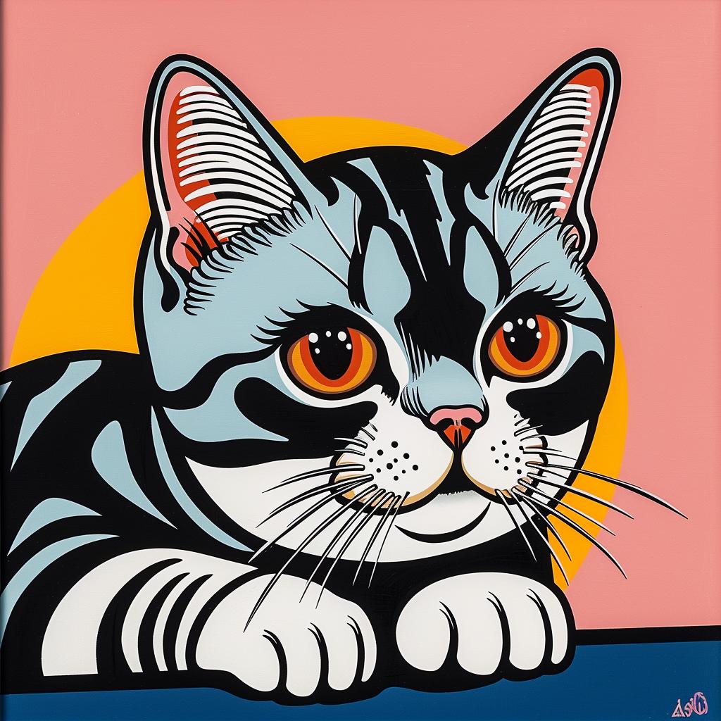 cat  American  shorthair  orange  eyes  pink  background  pet  feline  portrait 972205