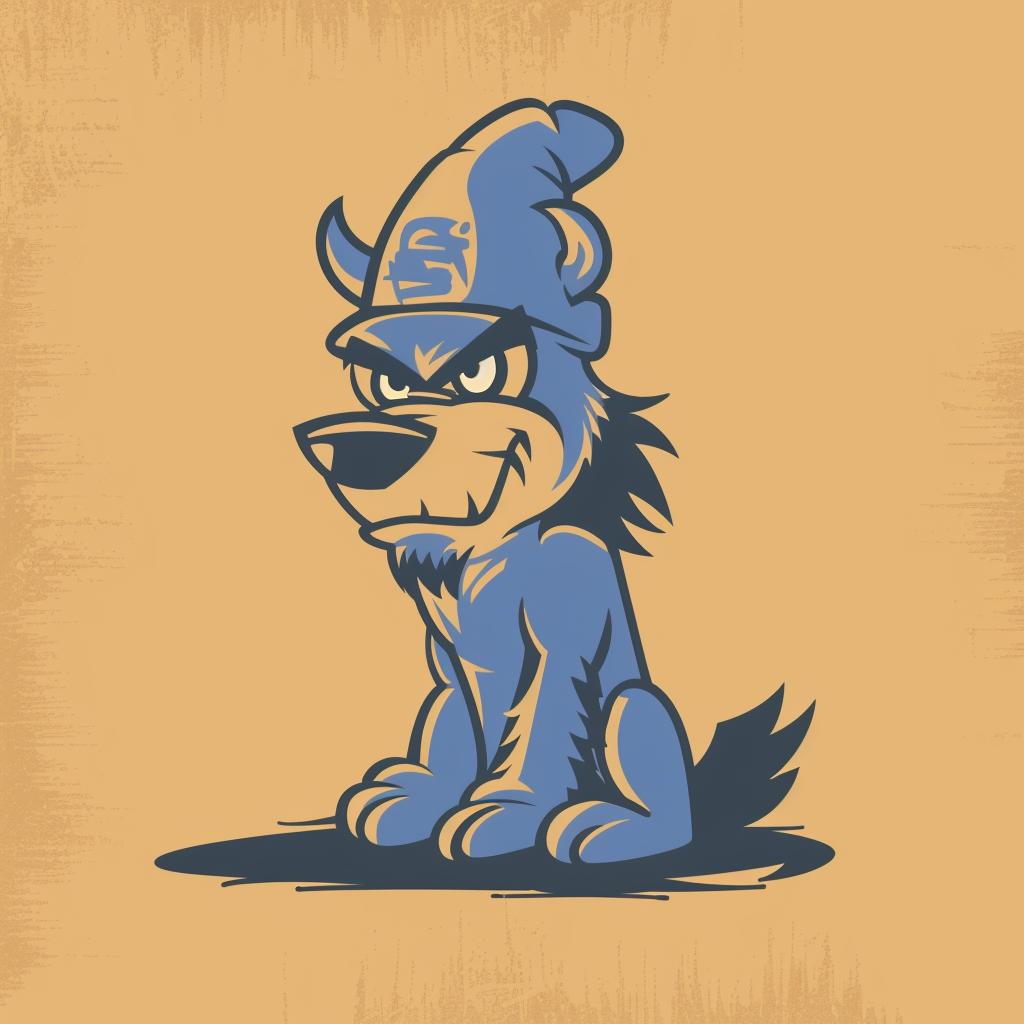 wolf  hat  sitting  street  culture  minimal  aggressive  anthropomorphic  animal  cartoon 959425