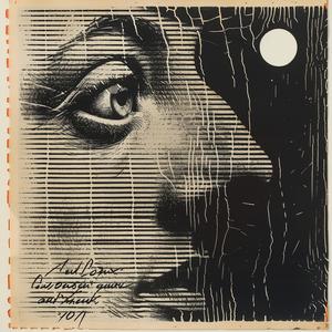 woman  face  moon  poster  scratchboard  art  abstract  graphic  surreal  portrait 1067012