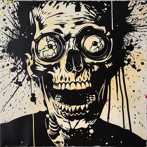 skeleton  zombie  painting  surreal  dark  illustration  macabre  four-eyes  glasses  art 1072220
