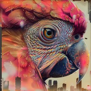 parrot  colorful  city  skyline  background  drawing  vibrant  urban  artwork  nature 1054631