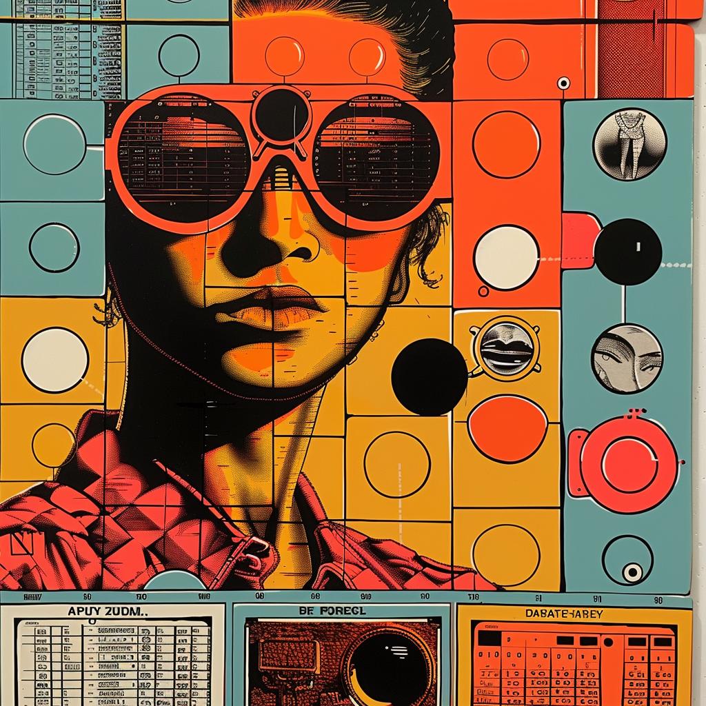 surreal  woman  sunglasses  computer  abstract  impressionism  graphic  design  Rauschenberg  art 968422