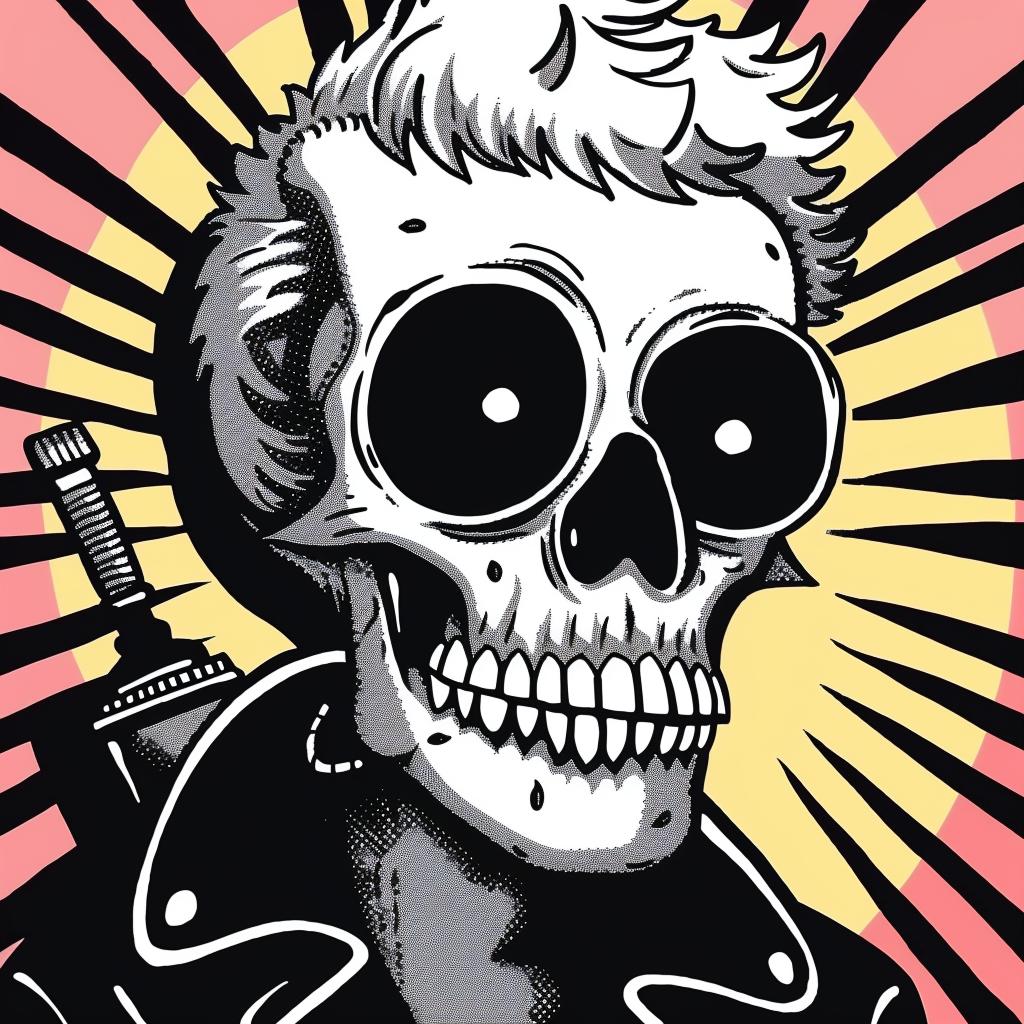 skull  sunglasses  knife  cartoon  cool  stylized  character  illustration  edgy  art 940118