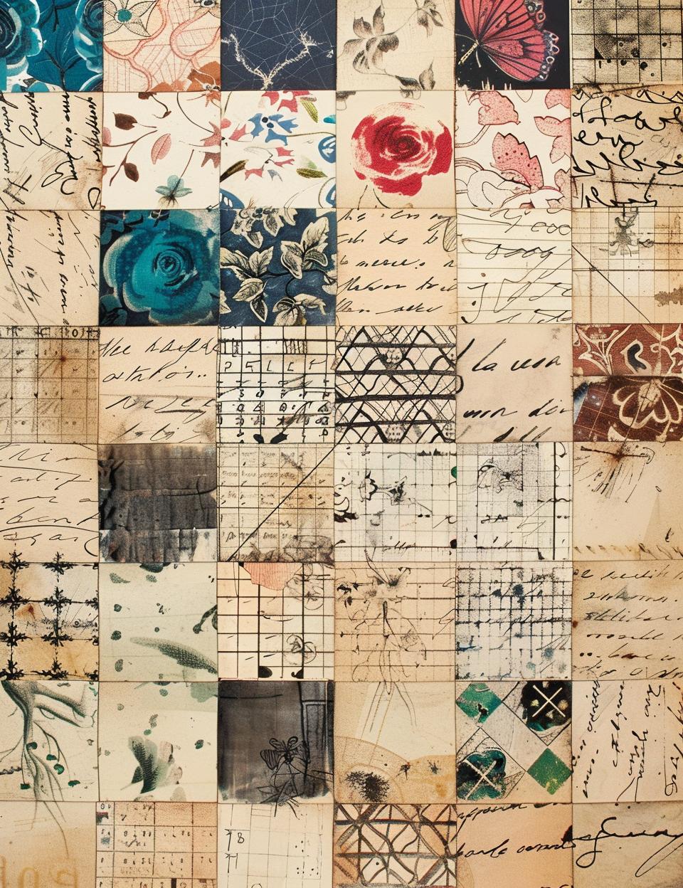 ledger  paper  collage  old  letters  drawings  patchwork  homemade  patterns  texture 962160