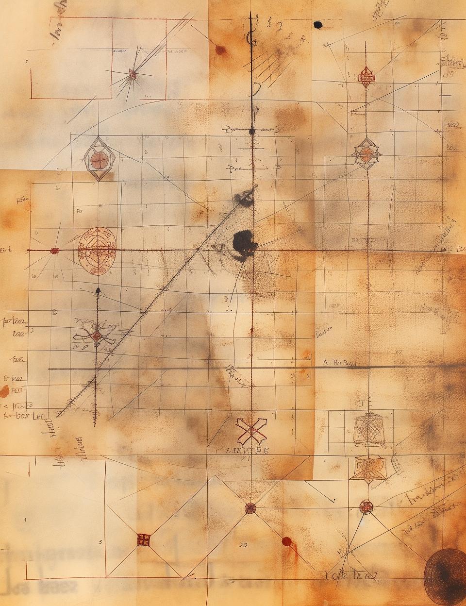 vintage  ledger  map  compass  drawing  stained  faded  patchwork  marginalia  artwork 961936