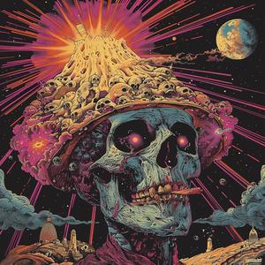 surreal  dark  occult  technicolor  Risograph  Symbolist  album  cover  art  illustration 1079065