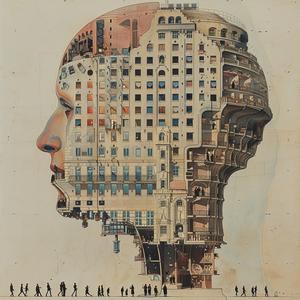 hotel  head  cross-section  silhouette  Nychos  architecture  design  profile  people  urban 1039485