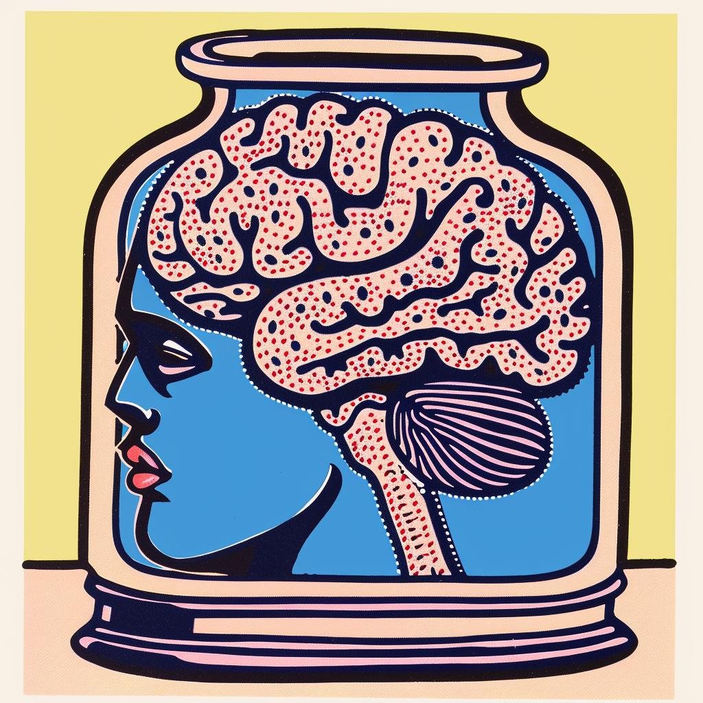surreal  anatomical  minimalist  poster  brain  jar  art  creative  design  modern 961513