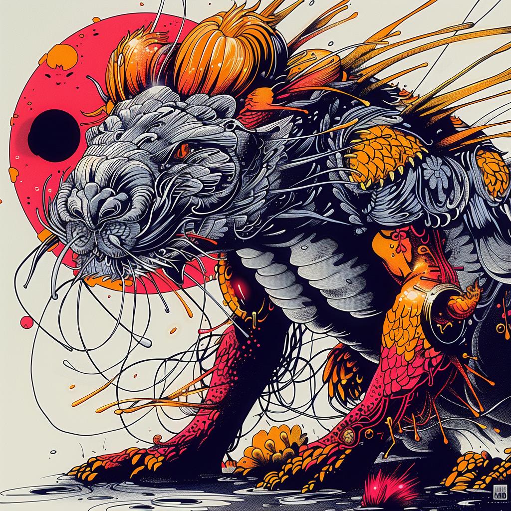 poster  dragon  large  vibrant  japanese  artistic  mythical  detailed  fantasy  colorful 948458