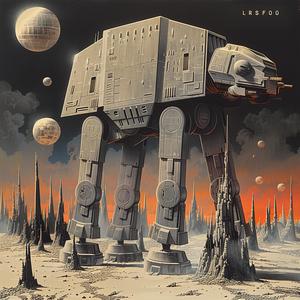 رسم تخطيطي مستقبلي للخيال العلمي AT-AT، كريس فوس، رسم توضيحي لحرب النجوم، مركبات فضائية، عمل فني 1040829