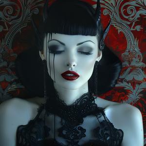 vampire  ArtDeco  woman  makeup  horror  dramatic  bold  colorful  illustration  fantasy 1074654