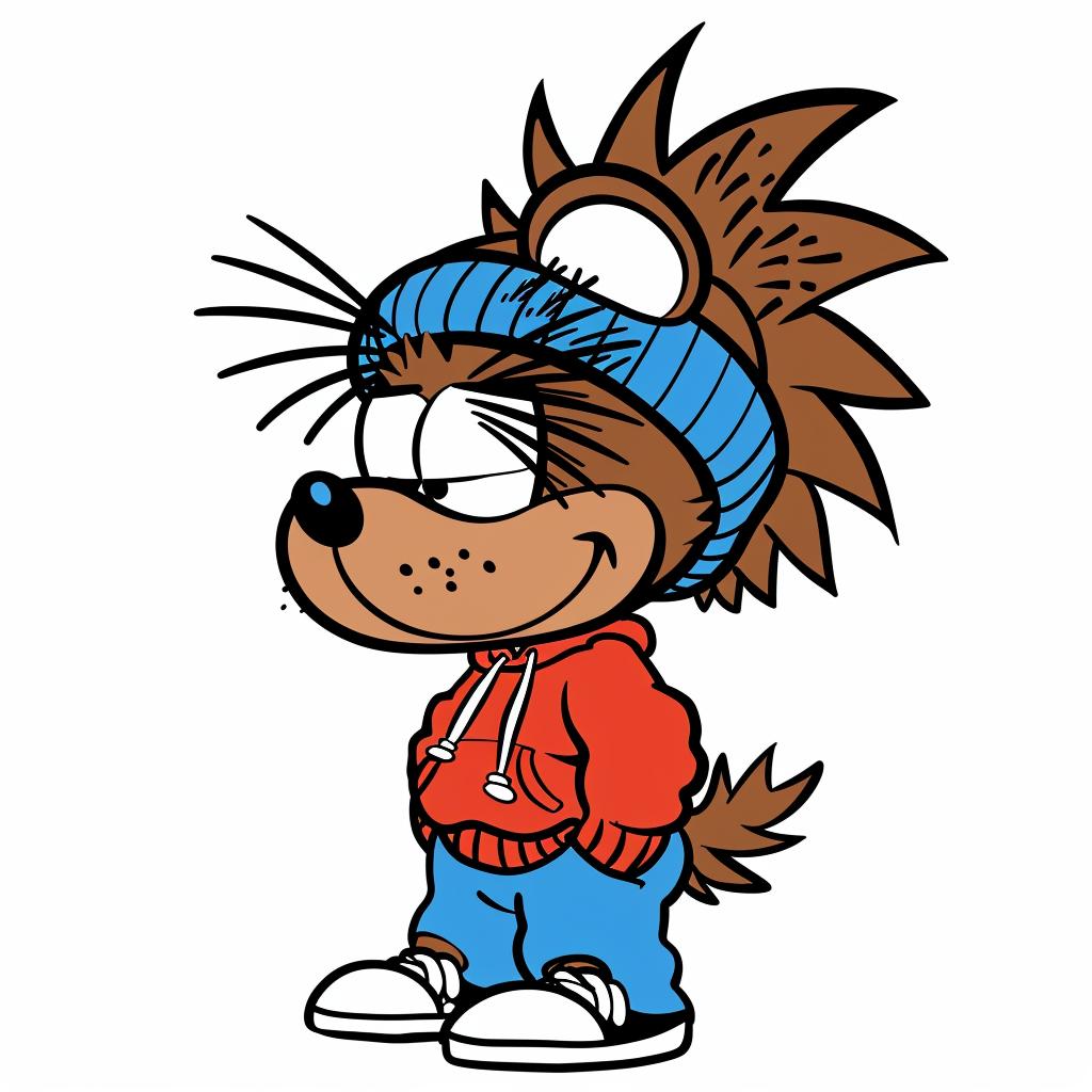hedgehog  aggressive  streetwise  anthropomorphic  urban  minimalism  hat  jeans  culture  spikes 958832