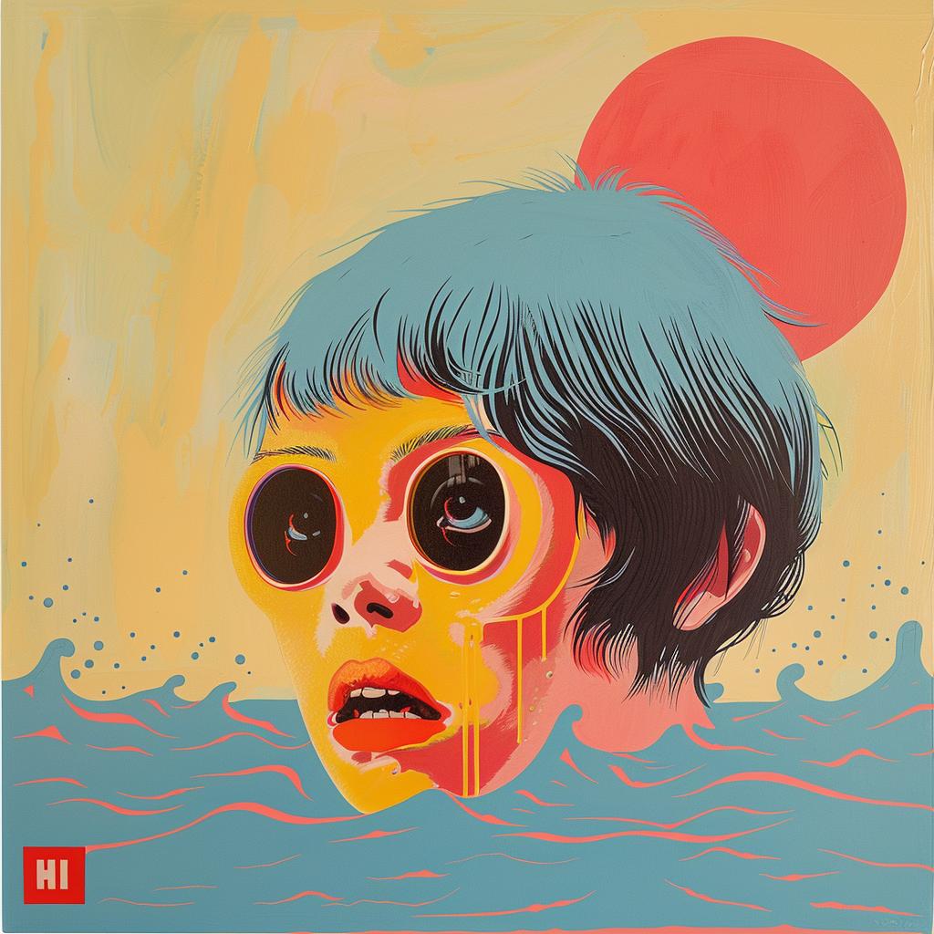 surreal  album  cover  woman  sunglasses  head  painting  creative  Joan  Cornella 1018751