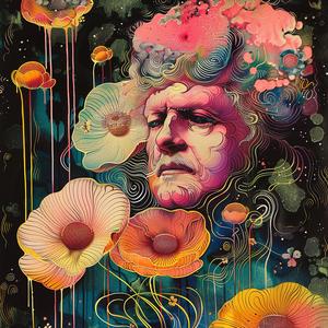 man  flowers  chromolithography  artwork  painting  figurative  colorful  nature  detailed  botanical 1058103