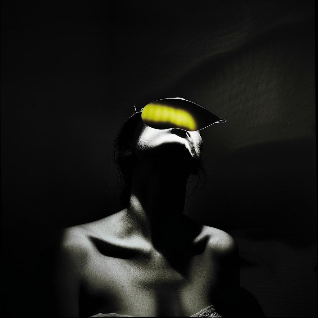 woman  yellow  hat  sunglasses  surreal  unusual  lighting  lifestyle  photo  award-winning 1027134