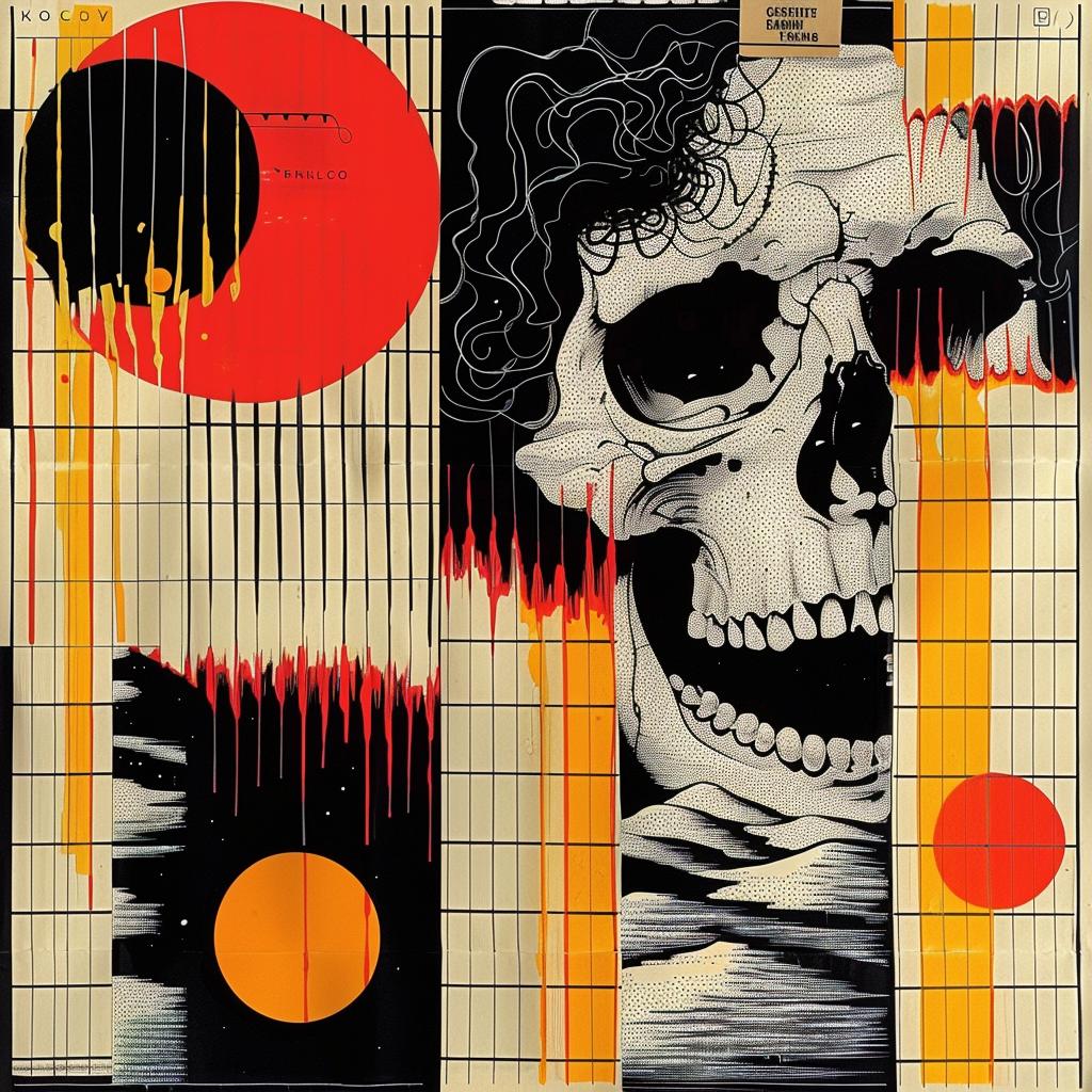 poster  skull  sun  black  background  pulsar  landscape  detail  art  creative 1021274