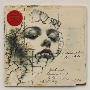encaustic  woman  face  painting  art  white  modern  portrait  abstract  design 1066678