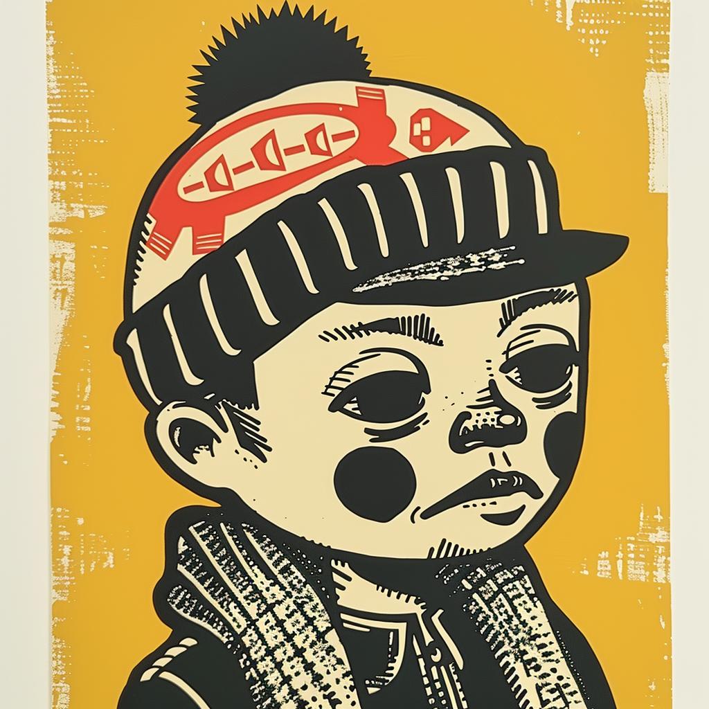 aggressive  streetwise  anthropomorphic  KELVIN  minimal  culture  poster  scarf  boy  urban 950312