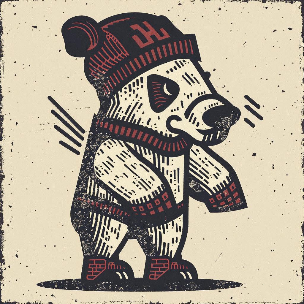 cute  adorable  bear  hat  scarf  street  culture  simple  minimal  animal 958840