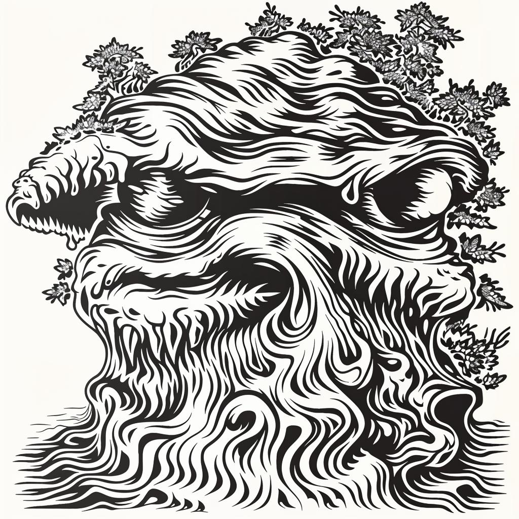 surreal  album  collage  tree  black  white  drawing  face  hyper-realistic  art 942236