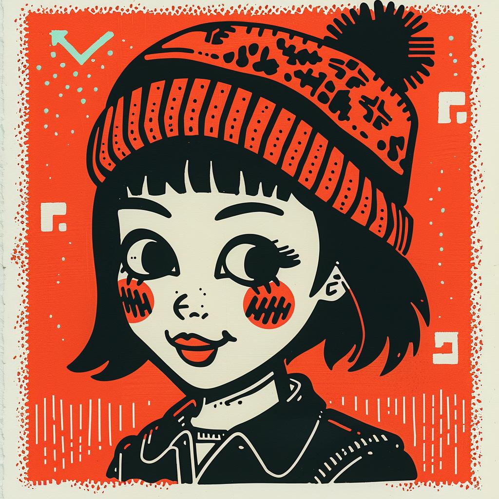 girl  poster  hat  aggressive  red  background  minimal  streetwise  Japanese  youth 956865