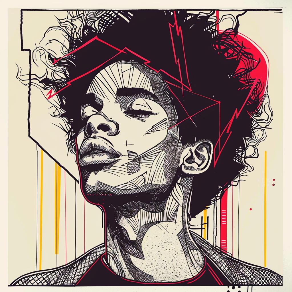 PopArt  man  african-american  short-cropped  afro  digital  art  modern  colorful  style 937970