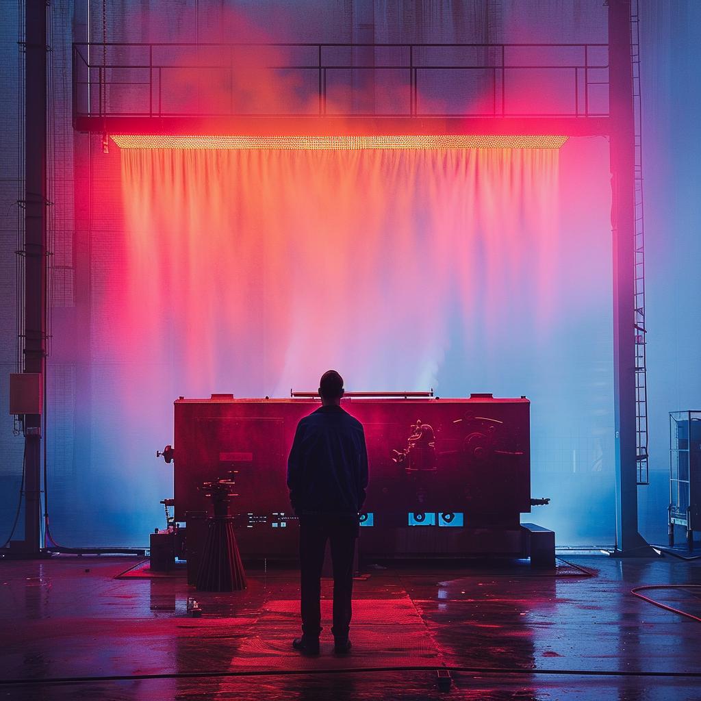 photography  machine  lights  industrial  color  portrait  man  glow  blue  red 965498