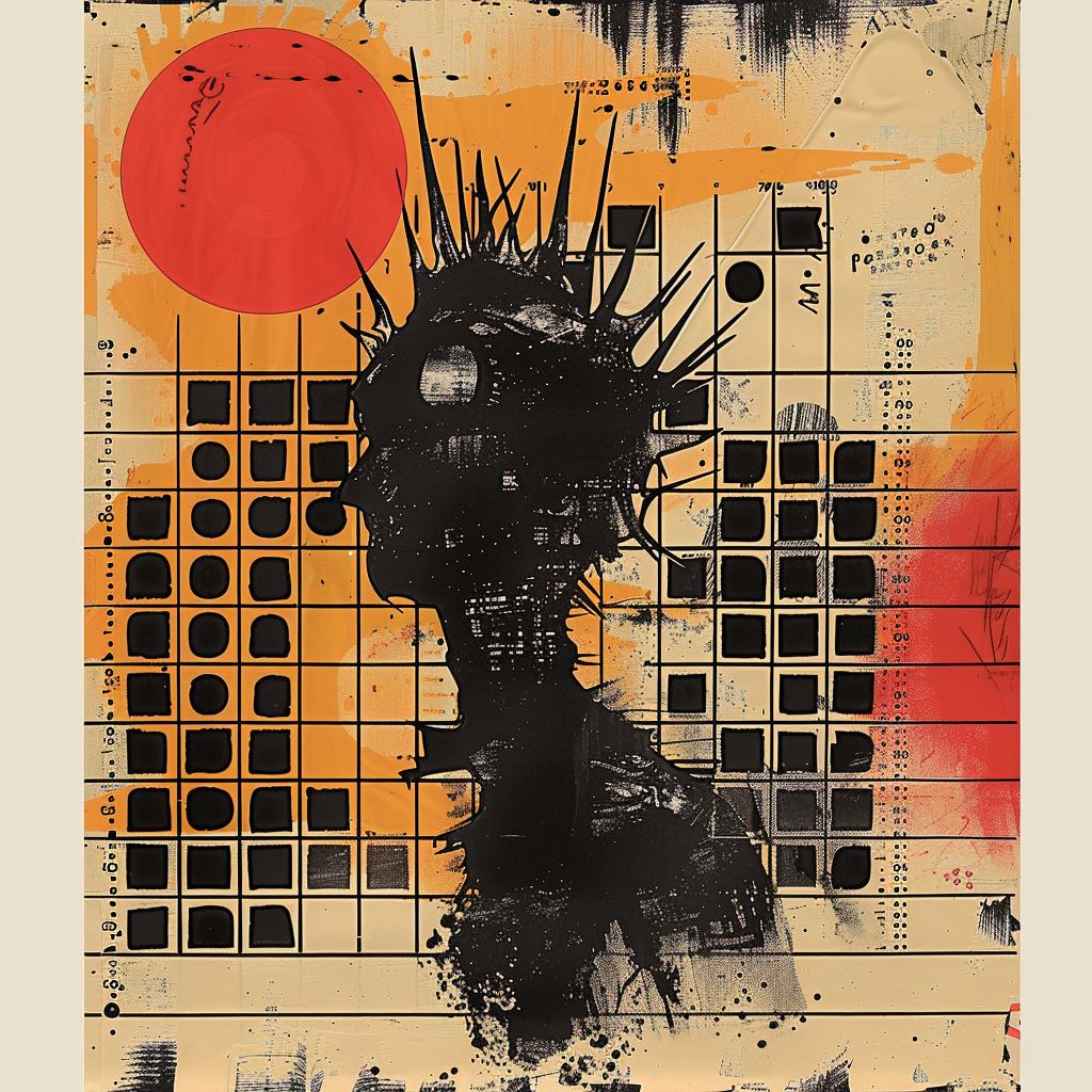 silhouette  man  red  sun  painting  Saul Bass  artwork  collage  surreal  creative 960210