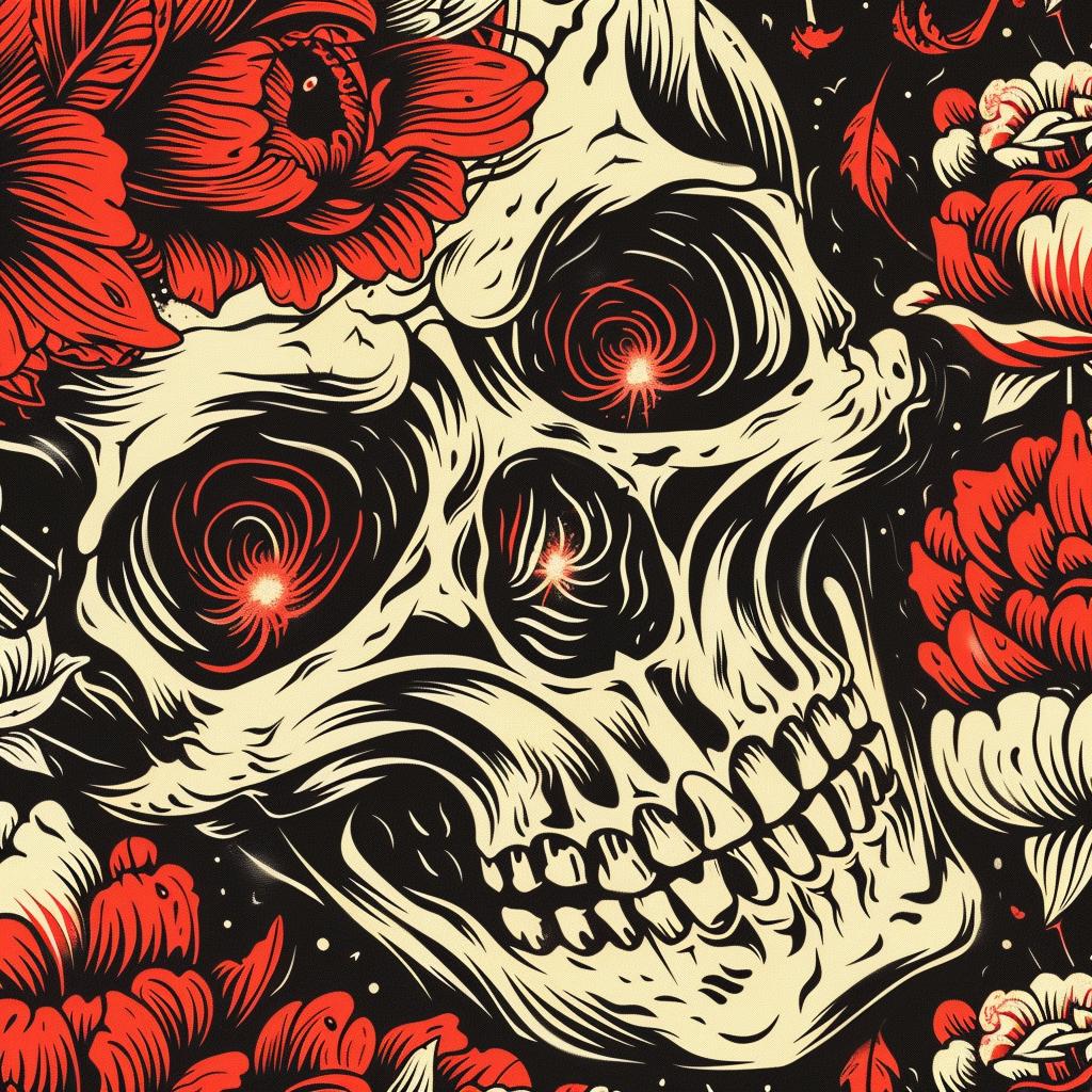 provocative  art  skull  roses  dark  flowers  black  background  naturalistic  occult 935845