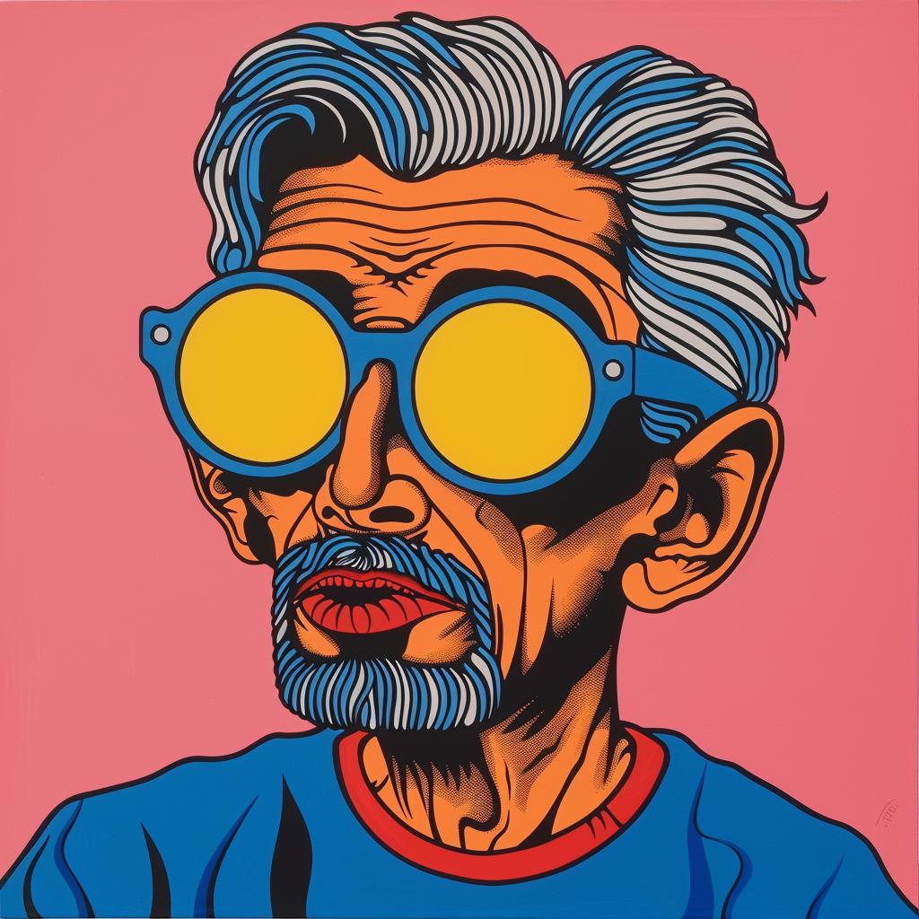 painting  oldman  sunglasses  portrait  expression  character  realism  style  age  design 972968