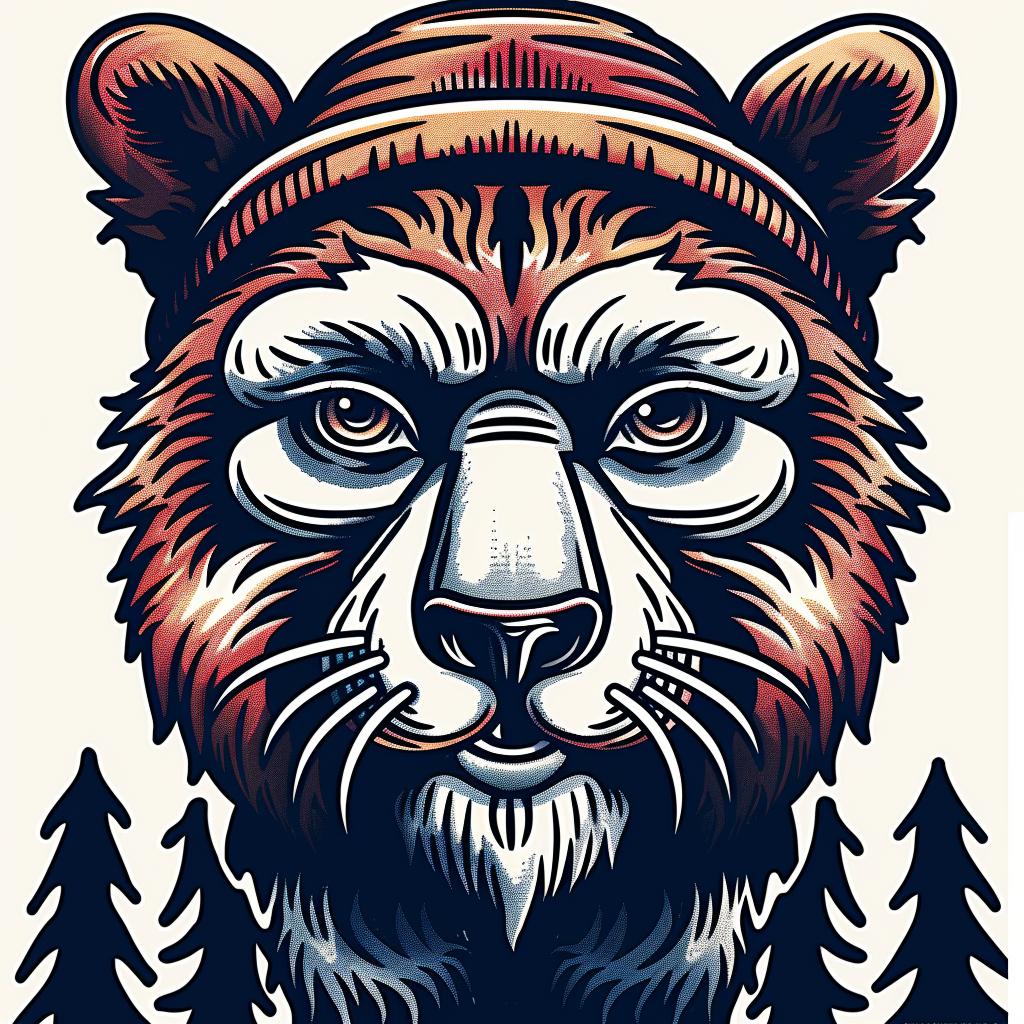 bear  hat  forest  wildlife  cute  nature  cartoon  character  playful  scenic 962437